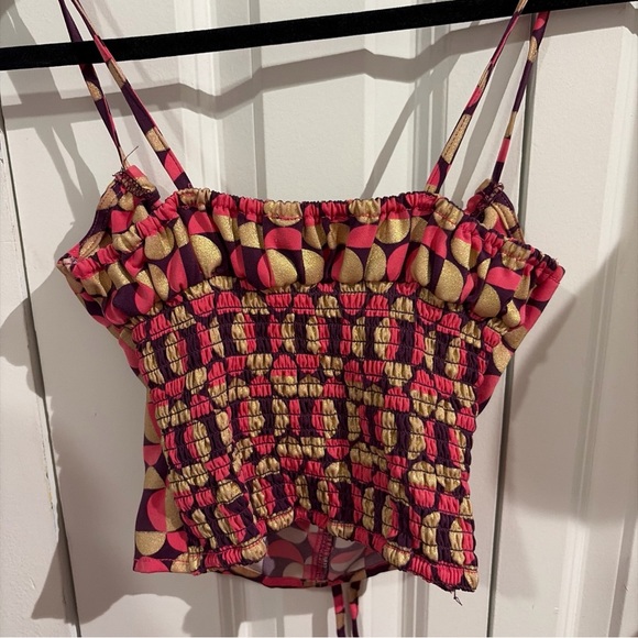 Urban Outfitters Pink and Gold Camisole - Picture 5 of 7